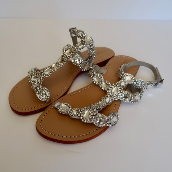Trina Turk Silver Jewel Sandals - Picture 9 of 9